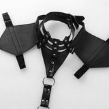 iiniim Men's Leather Chest Harness - Punk Slim Fit Sexy Party Costume