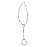 Silver Curb Chain Necklace - Hip Hop Punk Choker