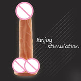 Soft Jelly Dildo with Strong Suction Cup & Vibrator