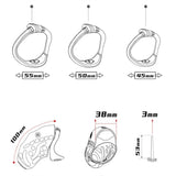 Electrifying Male Chastity Experience - 3-Ring Electroshock Cock Cage for BDSM Training and Pleasure