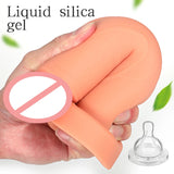 XXL Liquid Silicone Dildo with Strong Suction Cup