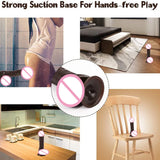 8-Inch Realistic Dildo with Strong Suction Cup & Anal Plug
