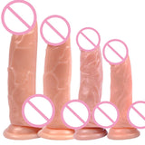 Soft Jelly Dildo with Strong Suction Cup & Vibrator