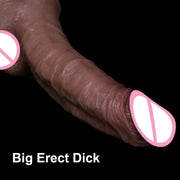 XL Big Erect Dildo - Huge, Thick Silicone Penis with Suction Cup for Ultimate Pleasure