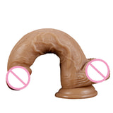 Realistic Brown Strap-On Dildo with Suction Cup & G-Spot Stimulation
