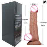 Realistic Brown Strap-On Dildo with Suction Cup & G-Spot Stimulation