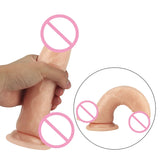 Soft Jelly Dildo with Strong Suction Cup & Vibrator