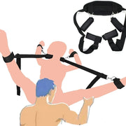 BDSM Adjustable Handcuffs and Bondage Restraints Set - Erotic Neck, Ankle, and Harness Restraints for Couples