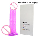 Soft Jelly Dildo with Strong Suction Cup & Vibrator